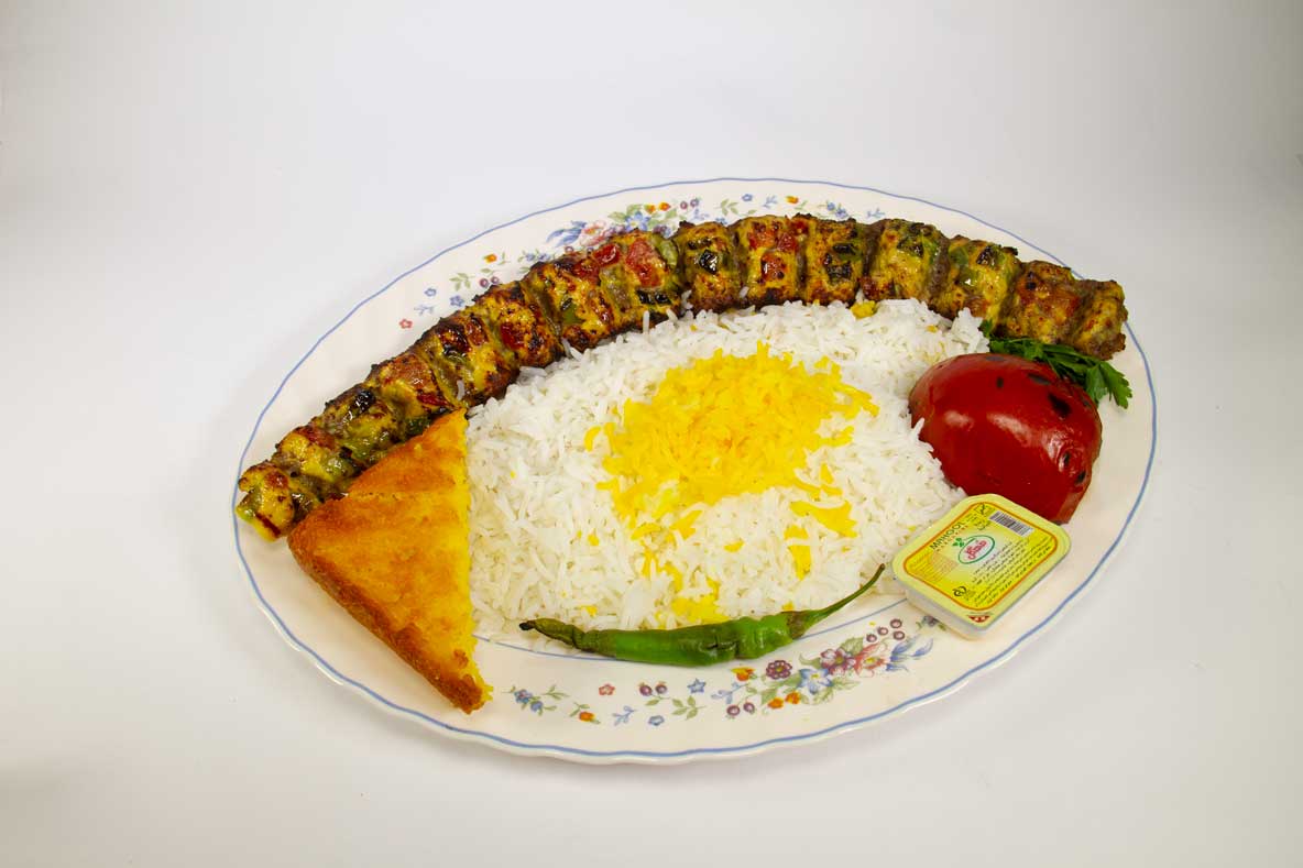 چلو کباب لقمه وزیری